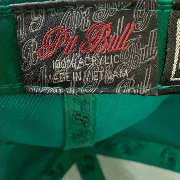 🚗2 for $20 Pit Bull Texas Fitted Baseball Cap Green New - Picture 9 of 10